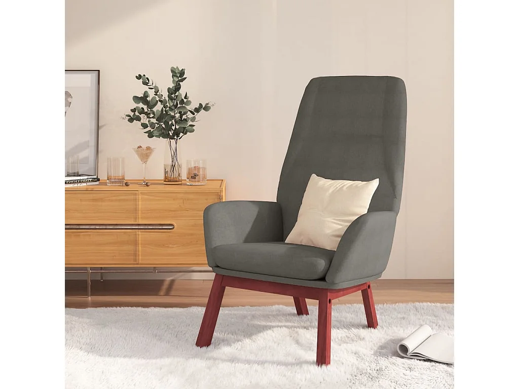 Relaxsessel Hellgrau Stoff