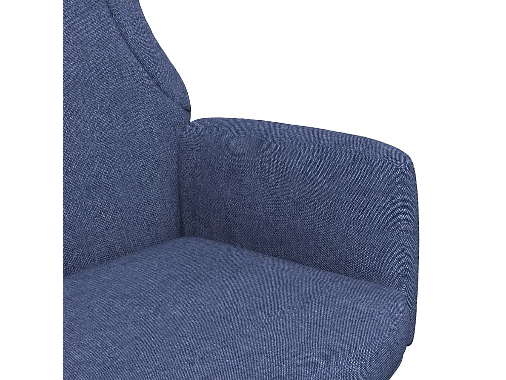 Chaise de relaxation Bleu Tissu