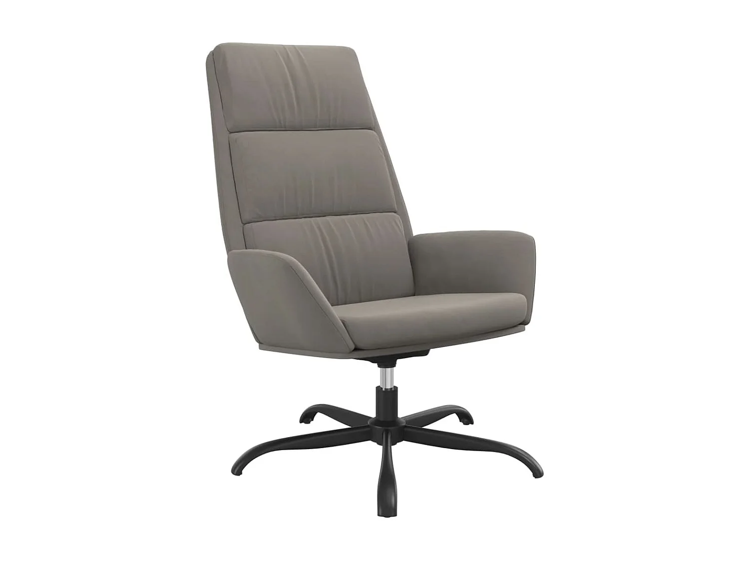 Chaise de relaxation Gris clair Velours