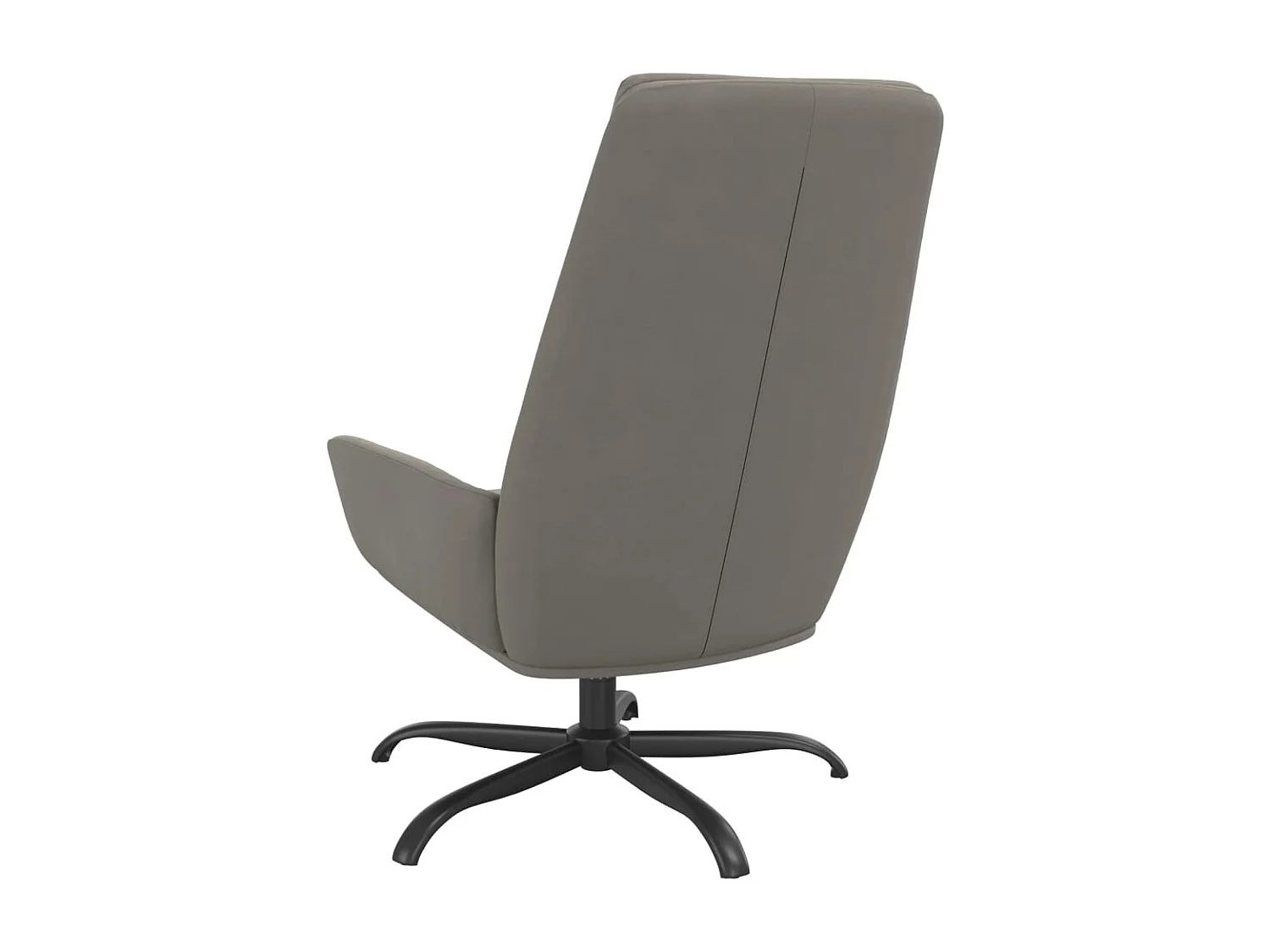 Chaise de relaxation Gris clair Velours