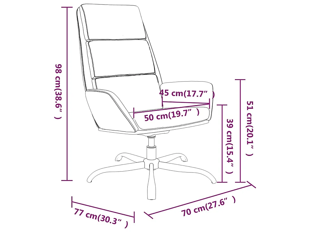 Chaise de relaxation Gris clair Velours