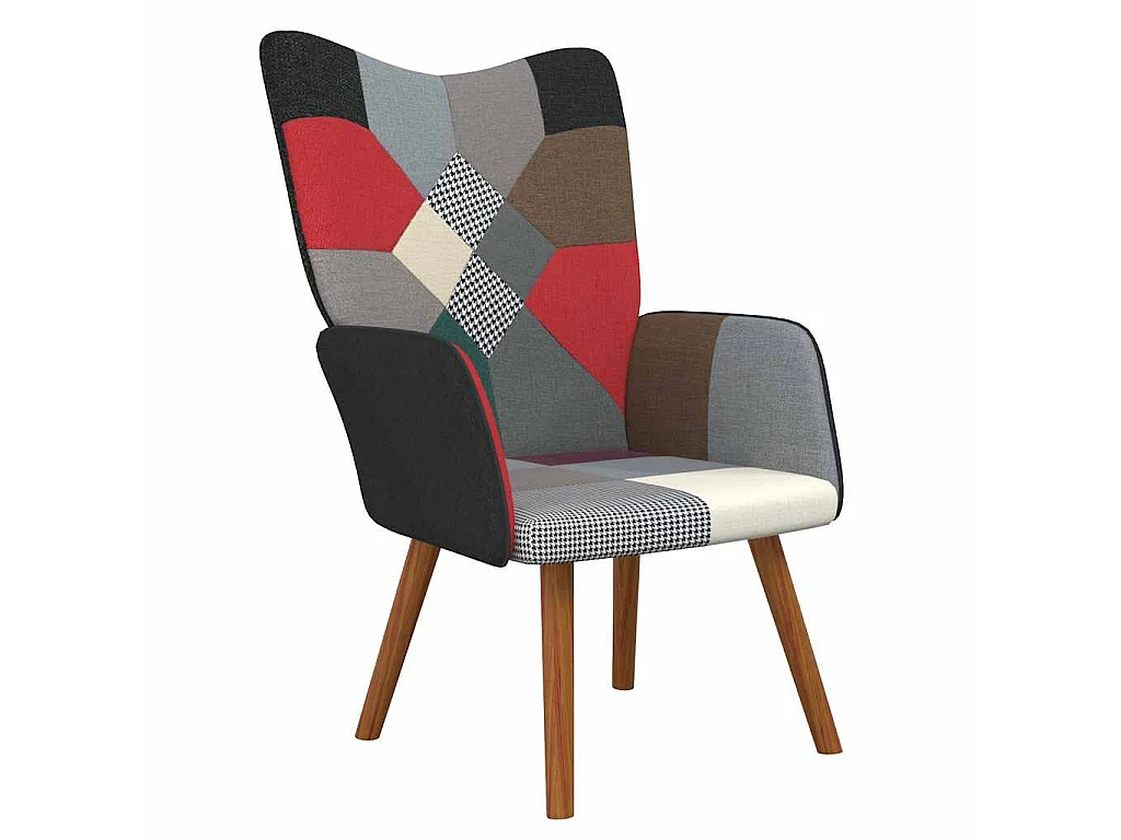 Chaise de relaxation Patchwork Tissu