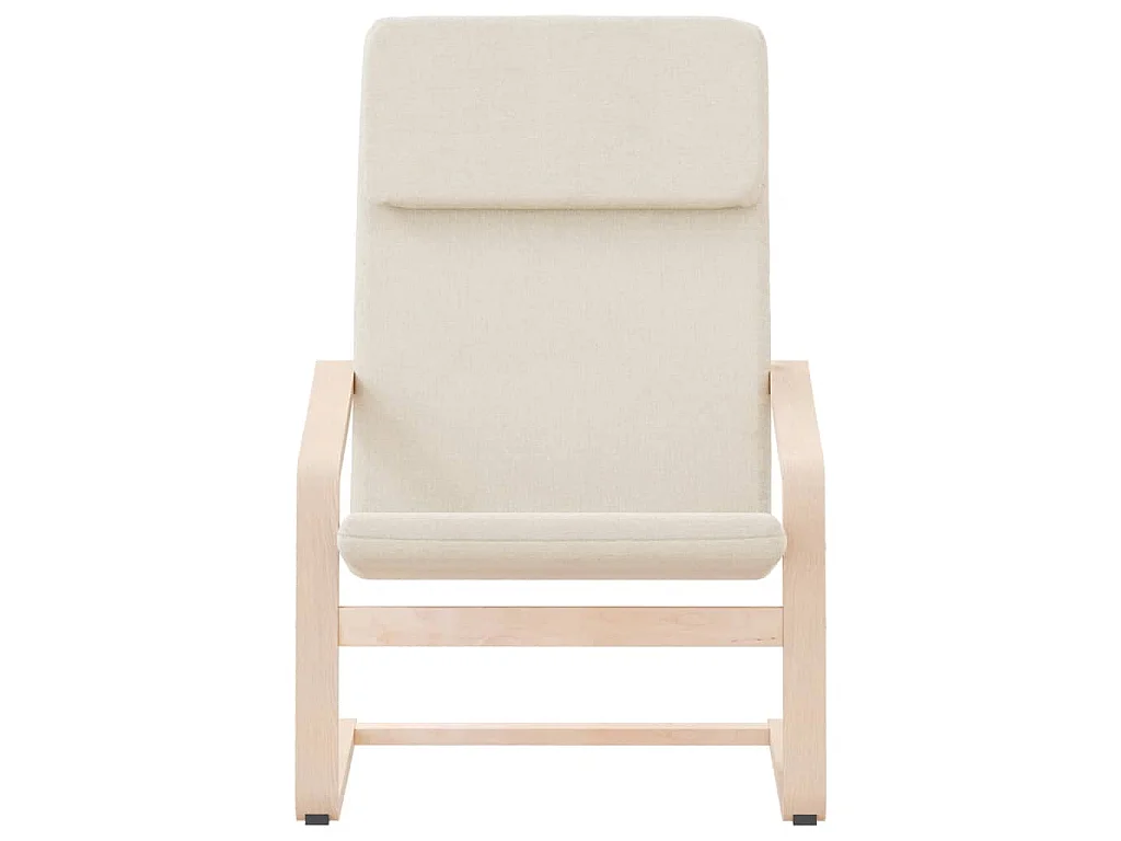 Chaise de relaxation Crème Tissu