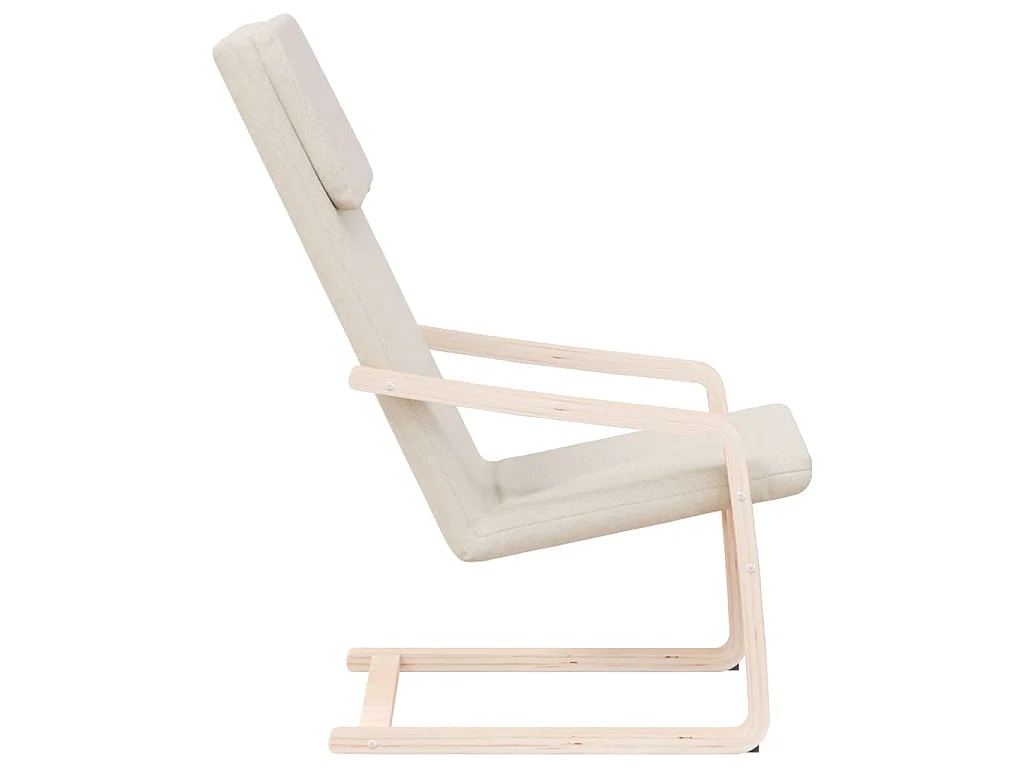 Chaise de relaxation Crème Tissu