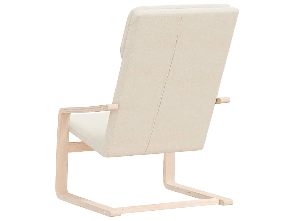 Chaise de relaxation Crème Tissu