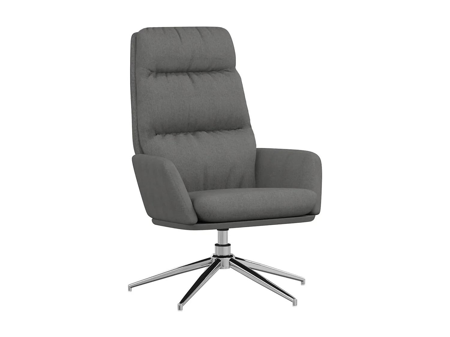 Relaxstoel stof lichtgrijs