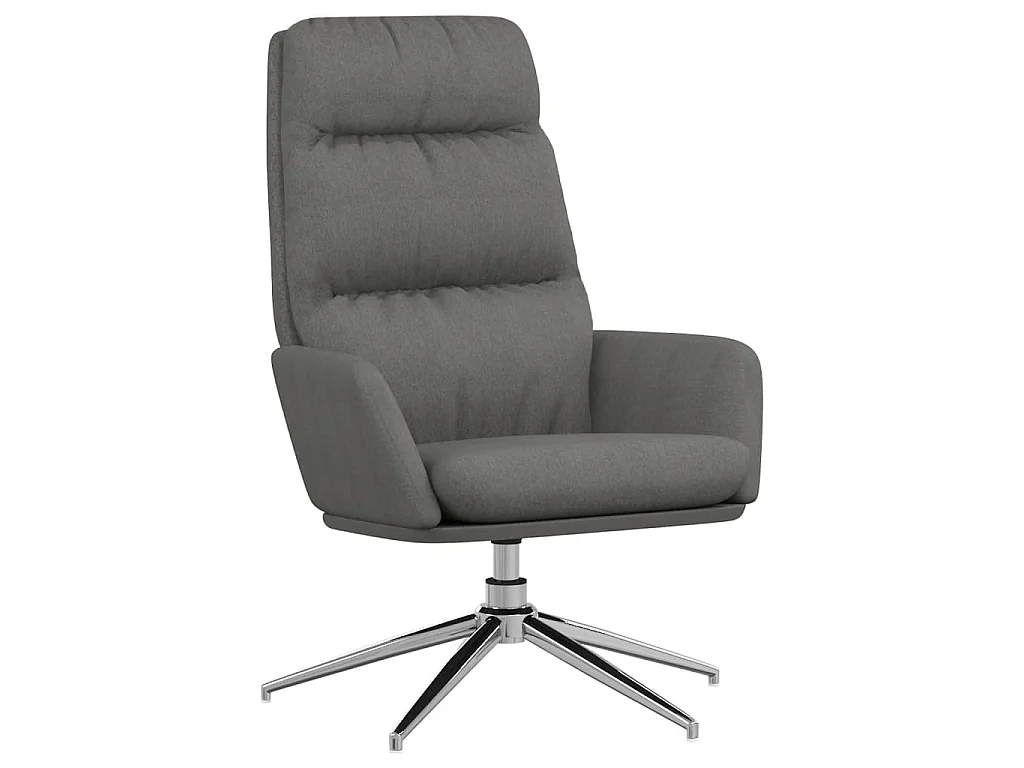 Sillón de relax de tela gris claro
