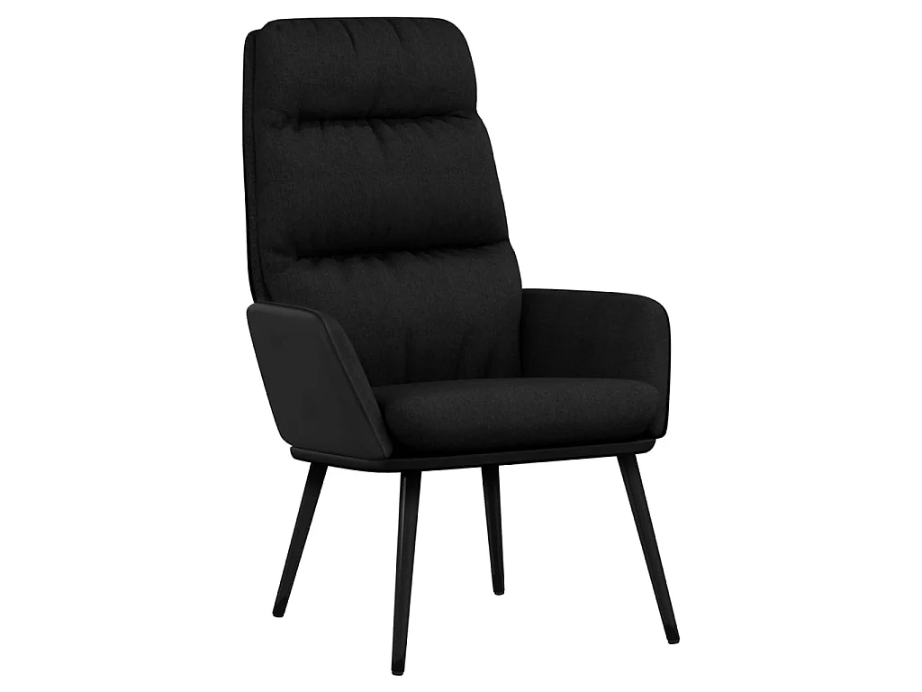 Sillón de relax de tela negro