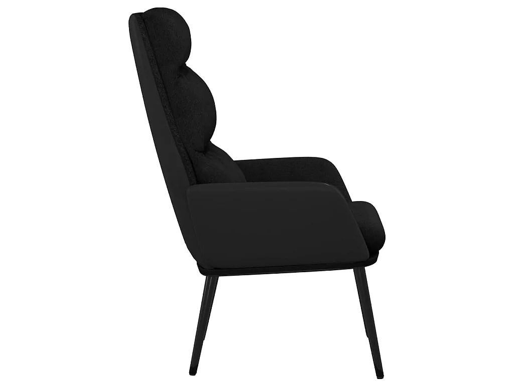 Sillón de relax de tela negro