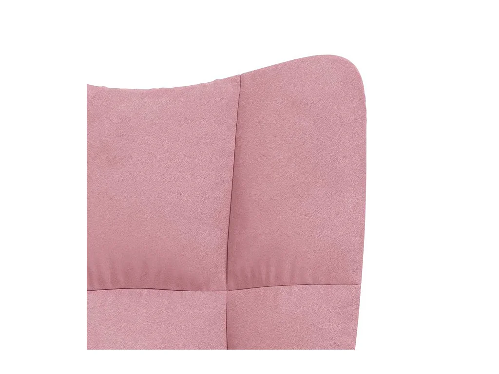 Chaise de relaxation Rose Velours