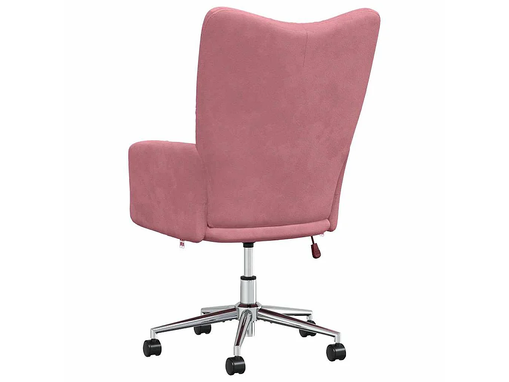 Chaise de relaxation Rose Velours