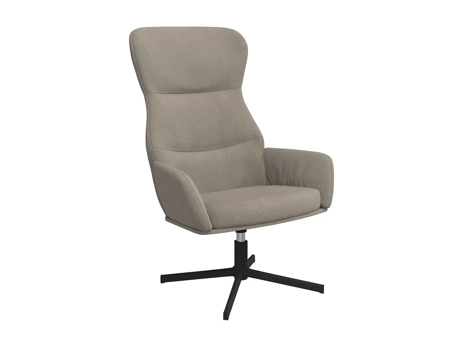 Chaise de relaxation Gris clair Velours