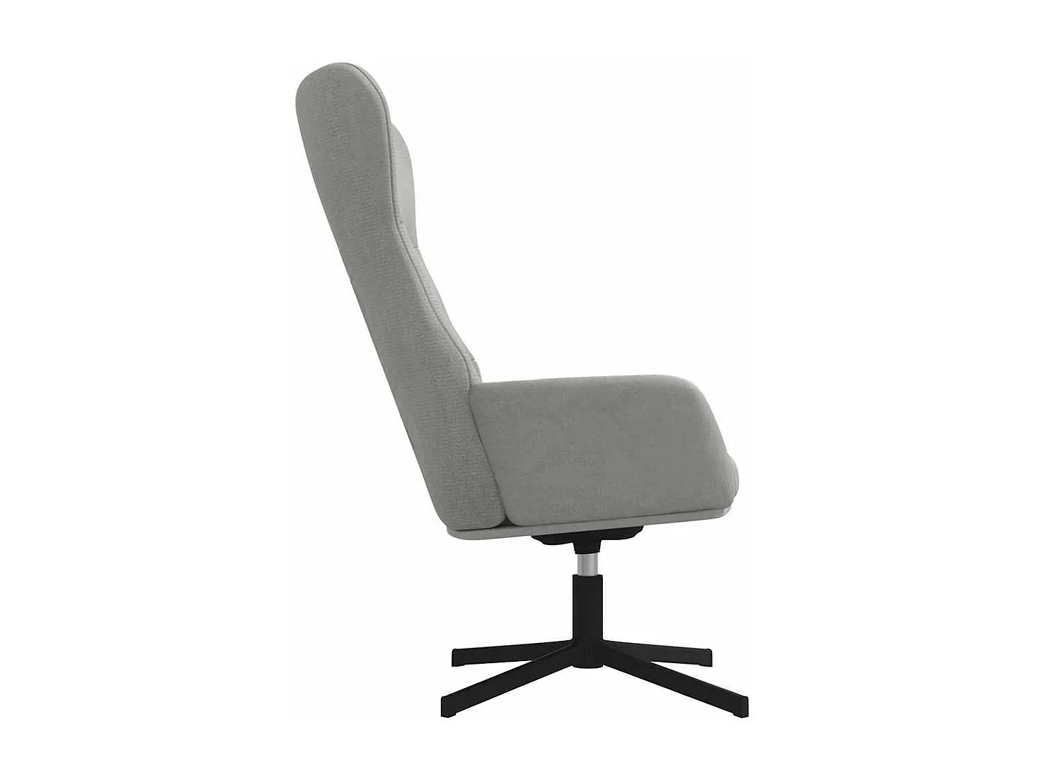 Cadeira de descanso veludo cinzento-claro