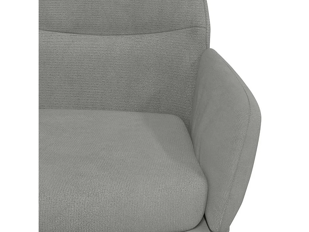 Cadeira de descanso veludo cinzento-claro