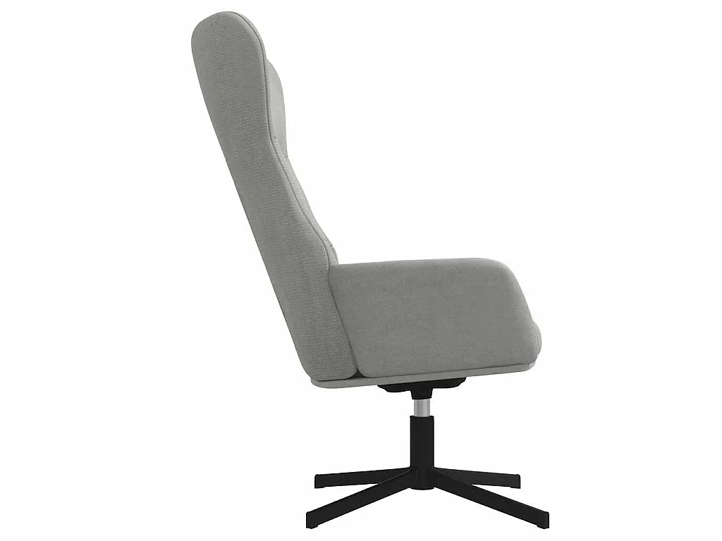 Chaise de relaxation Gris clair Velours