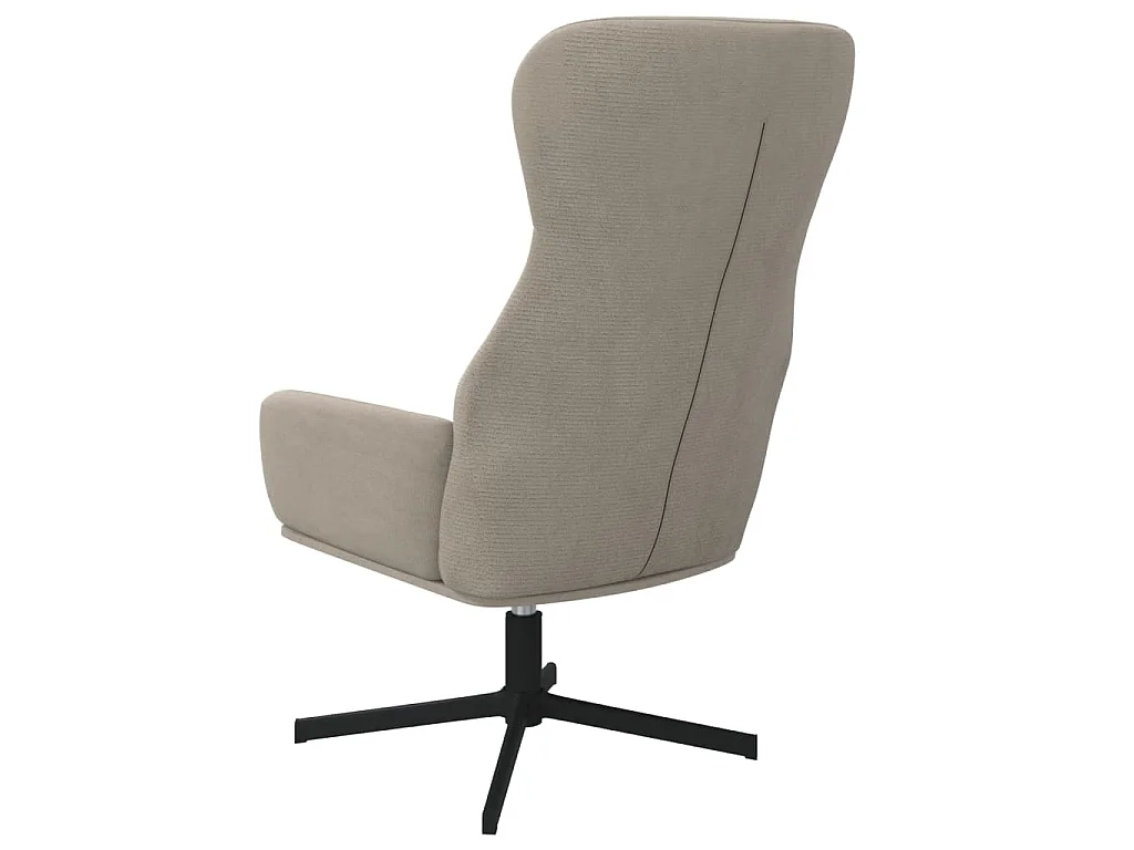 Chaise de relaxation Gris clair Velours