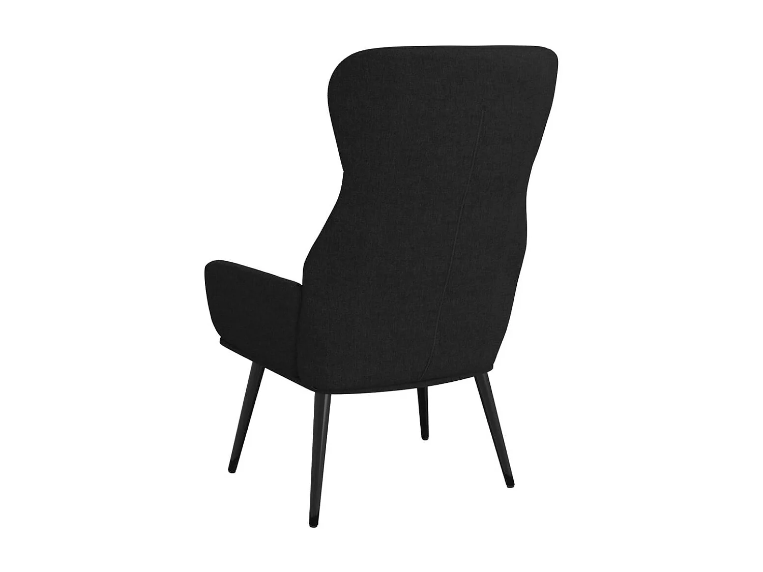 Relaxstoel stof zwart