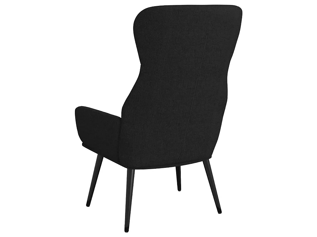 Relaxstoel stof zwart