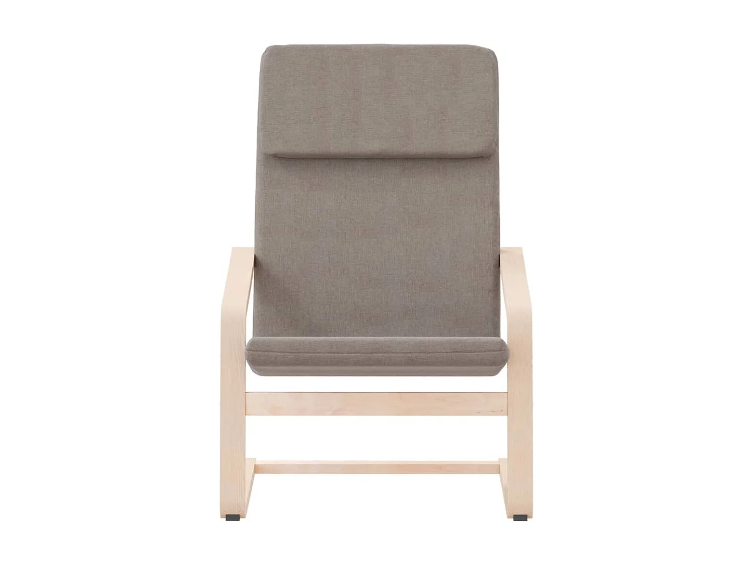 Chaise de relaxation Taupe Tissu
