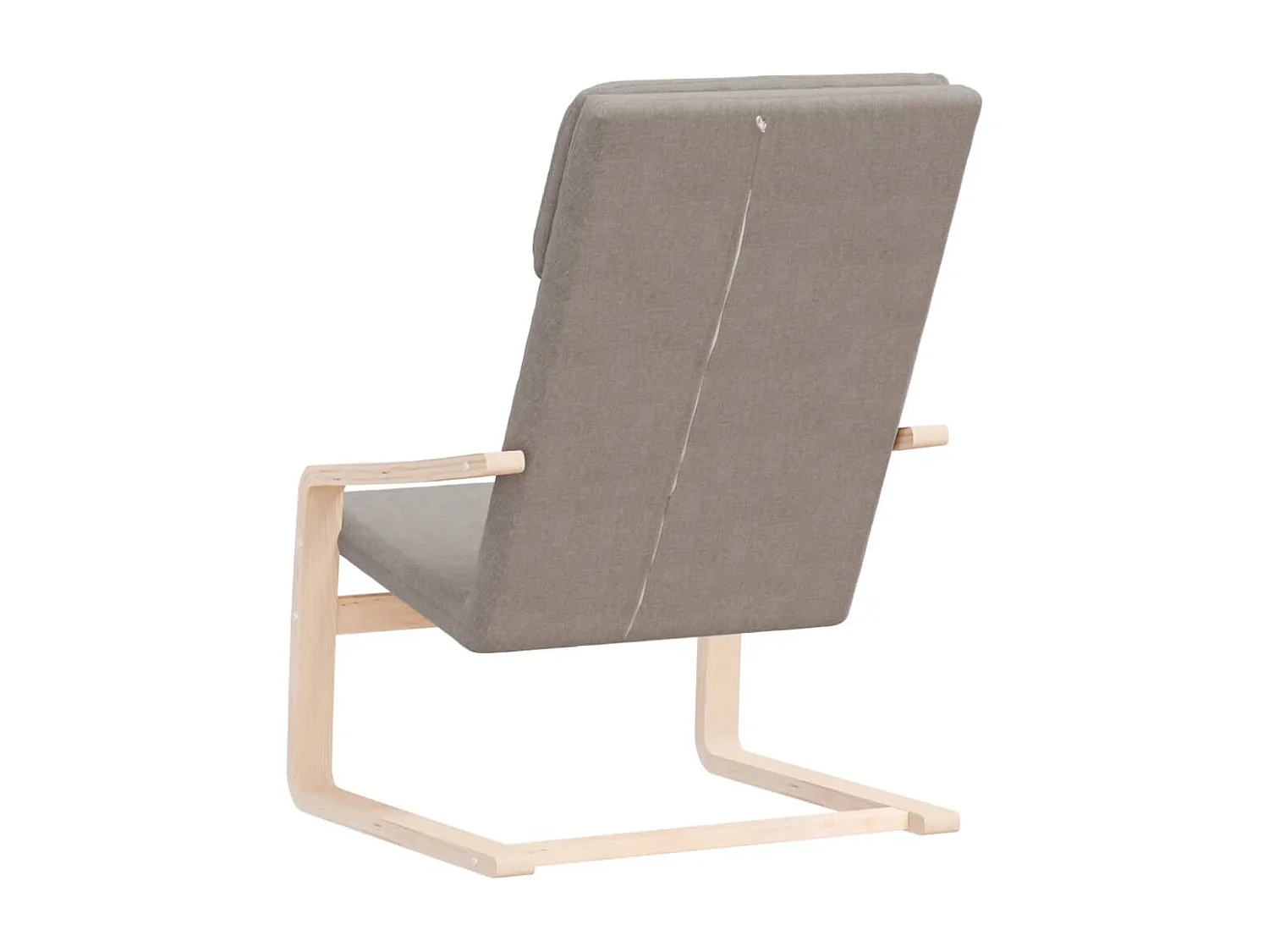 Chaise de relaxation Taupe Tissu