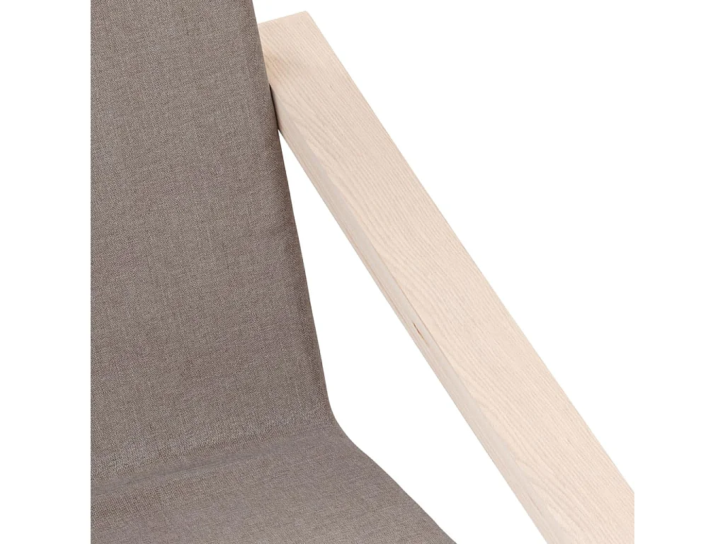Chaise de relaxation Taupe Tissu