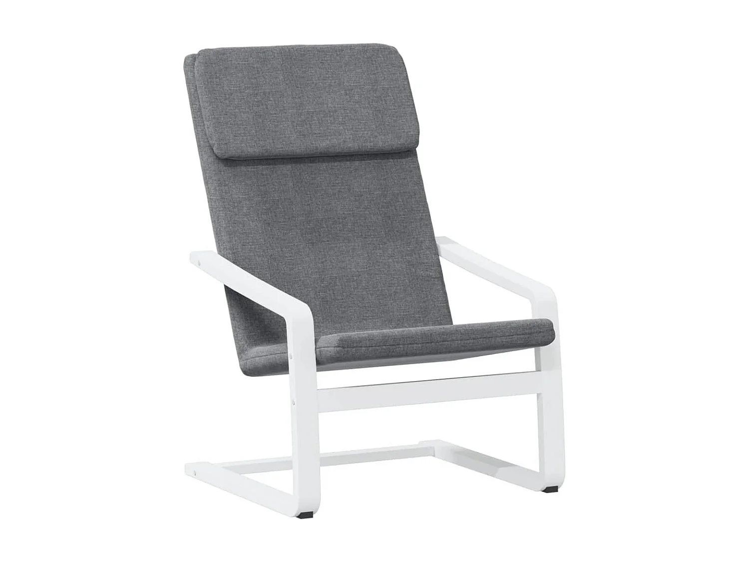 Chaise de relaxation Gris foncé Tissu