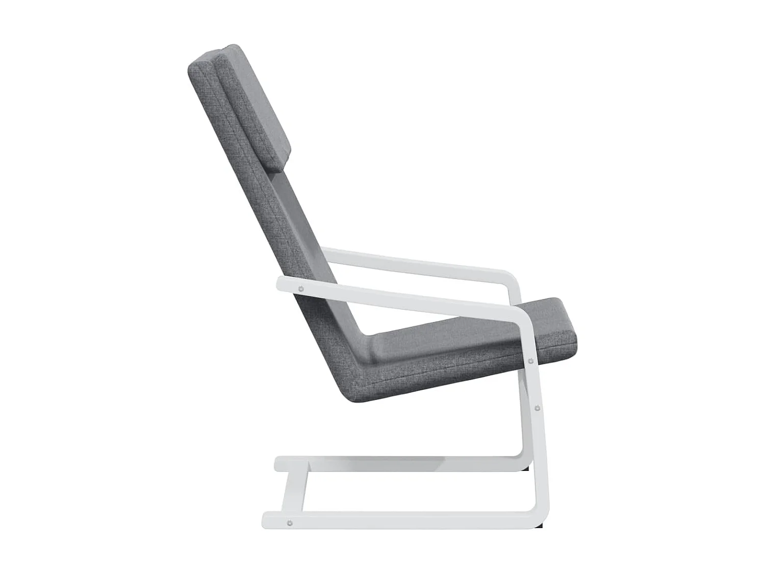 Chaise de relaxation Gris foncé Tissu