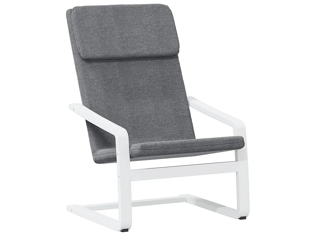 Chaise de relaxation Gris foncé Tissu