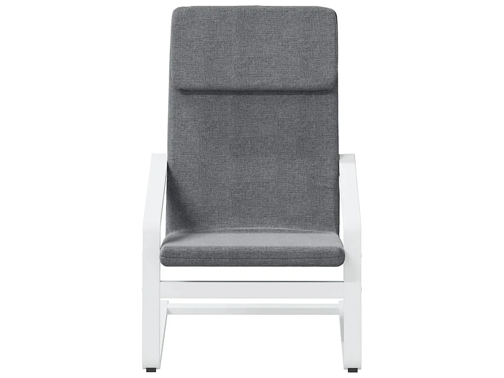 Chaise de relaxation Gris foncé Tissu