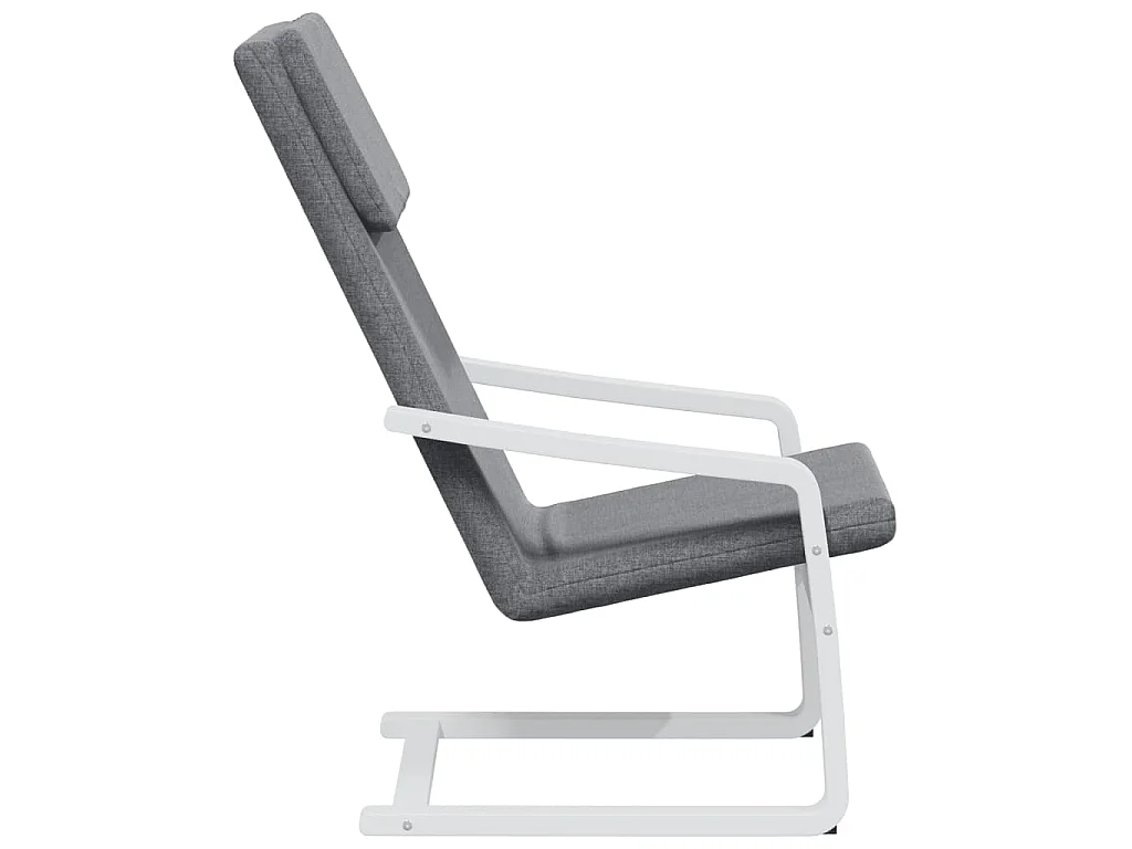 Chaise de relaxation Gris foncé Tissu