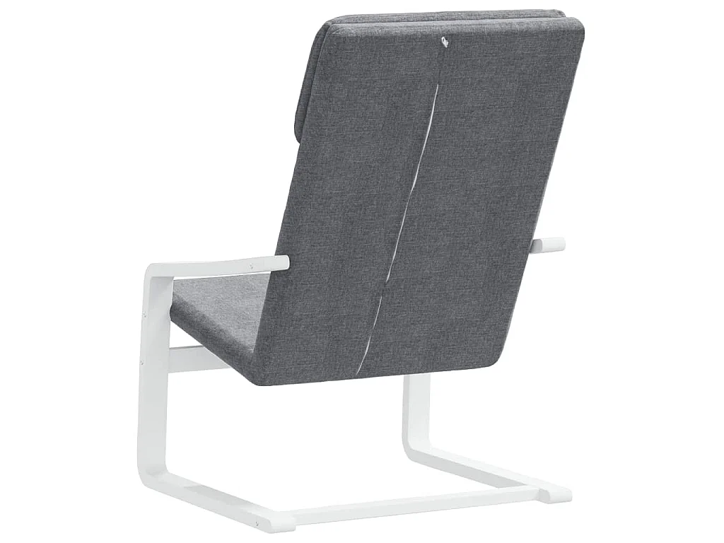 Chaise de relaxation Gris foncé Tissu