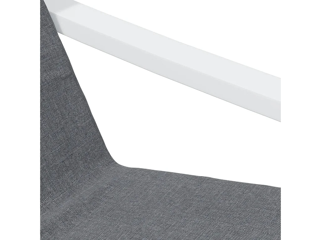 Chaise de relaxation Gris foncé Tissu