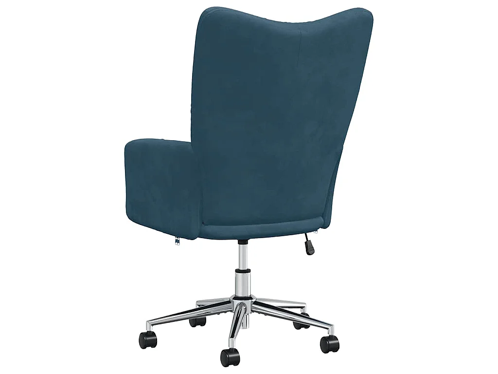 Sedia Relax Blu in Velluto