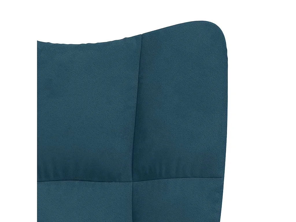 Sedia Relax Blu in Velluto