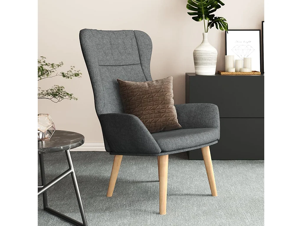 Relaxsessel Dunkelgrau Stoff