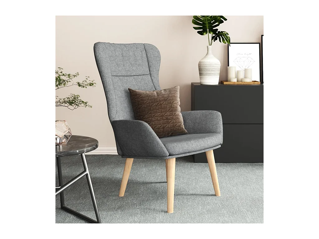 Relaxsessel Hellgrau Stoff