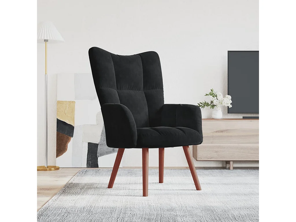 Relaxsessel Schwarz Samt