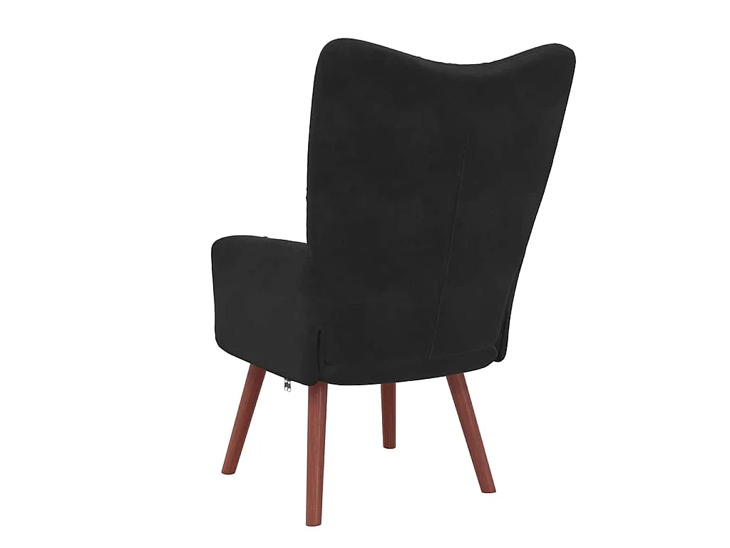 Chaise de relaxation Noir Velours