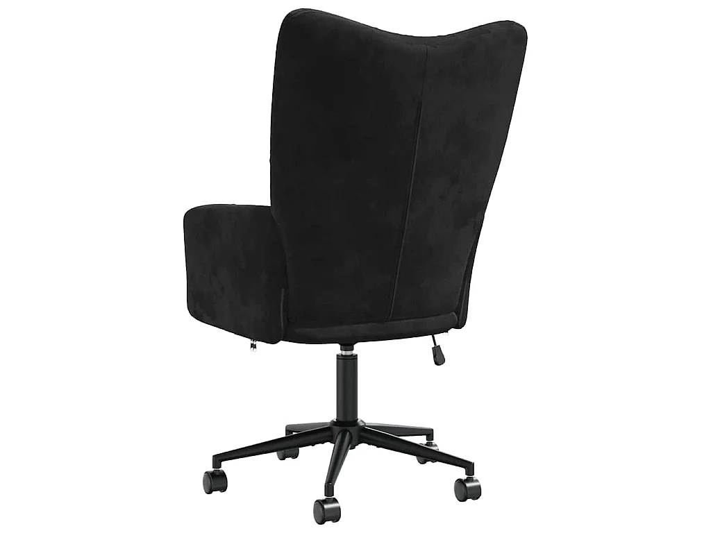 Chaise de relaxation Noir Velours