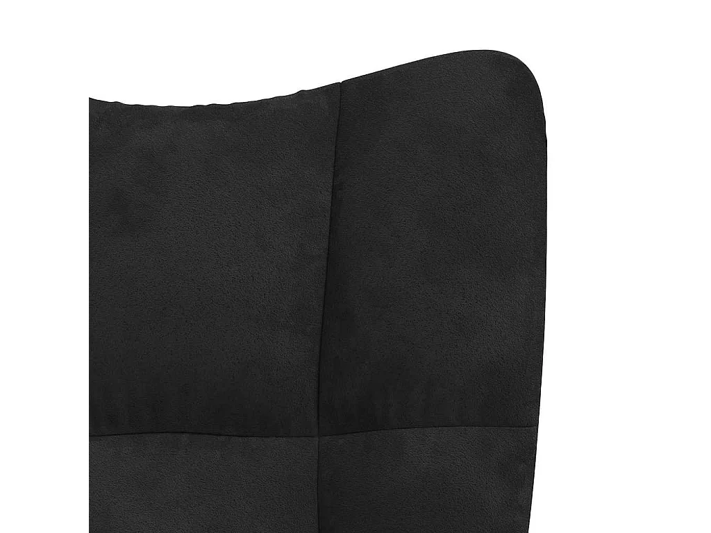 Chaise de relaxation Noir Velours