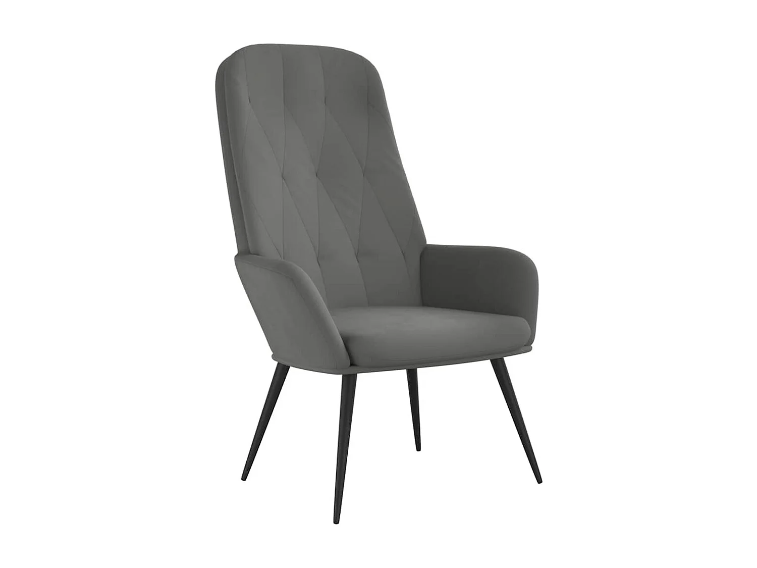 Relaxsessel Dunkelgrau Samt