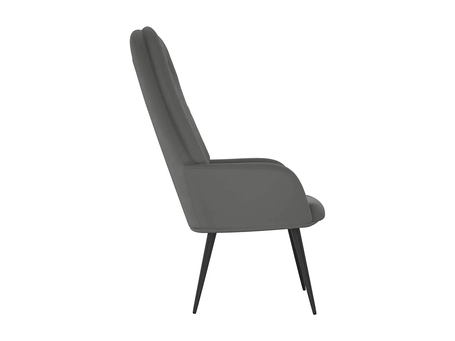 Relaxsessel Dunkelgrau Samt