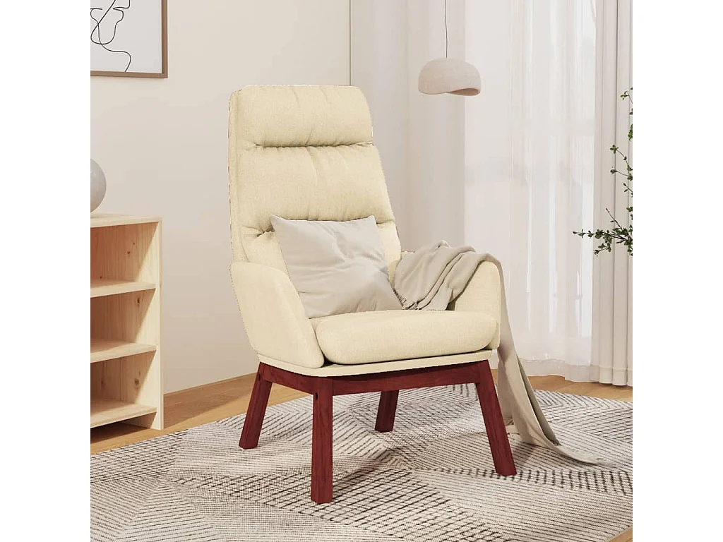 Chaise de relaxation Crème Tissu