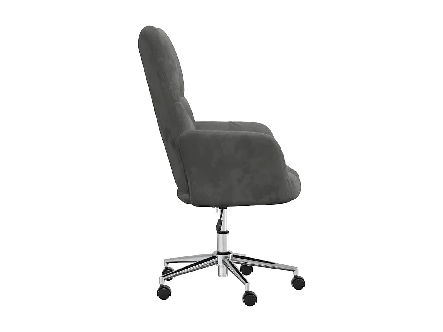 Chaise de relaxation Gris foncé Velours