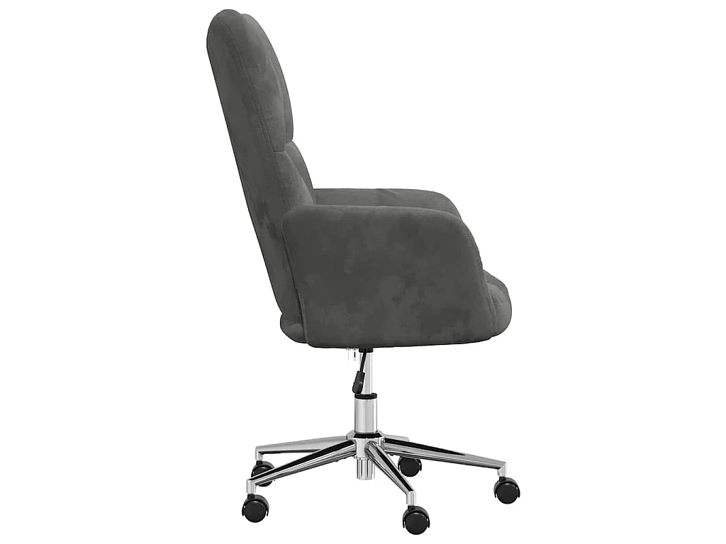 Sillón de relax de terciopelo gris oscuro