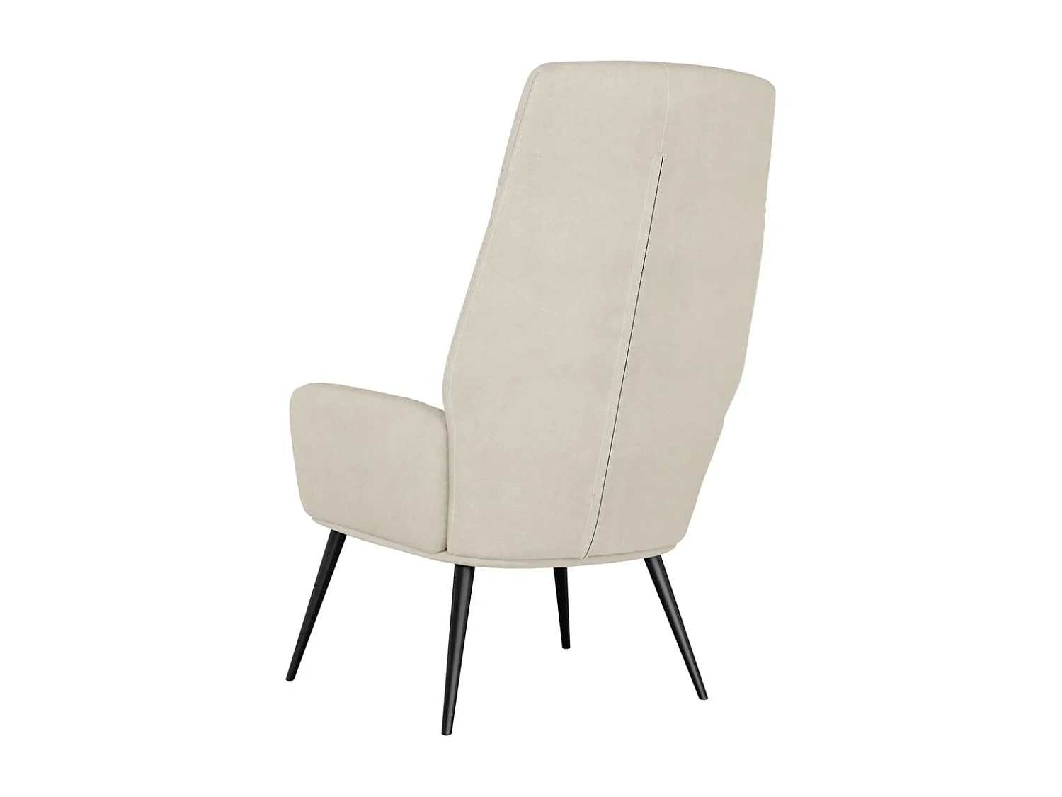 Poltrona Rilassante Crema in Similpelle Scamosciata