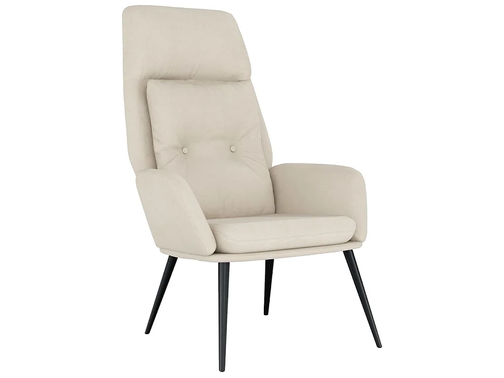 Chaise de relaxation Crème Similicuir daim