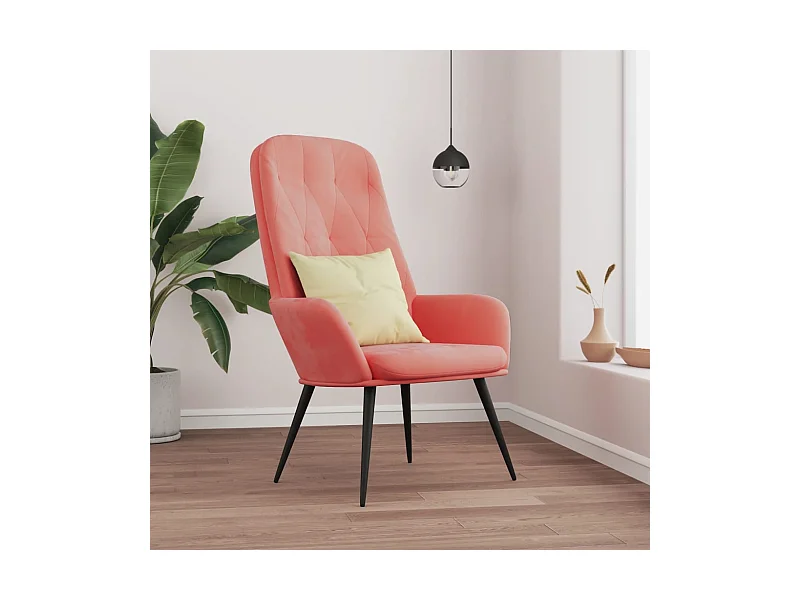 Relaxsessel Rosa Samt