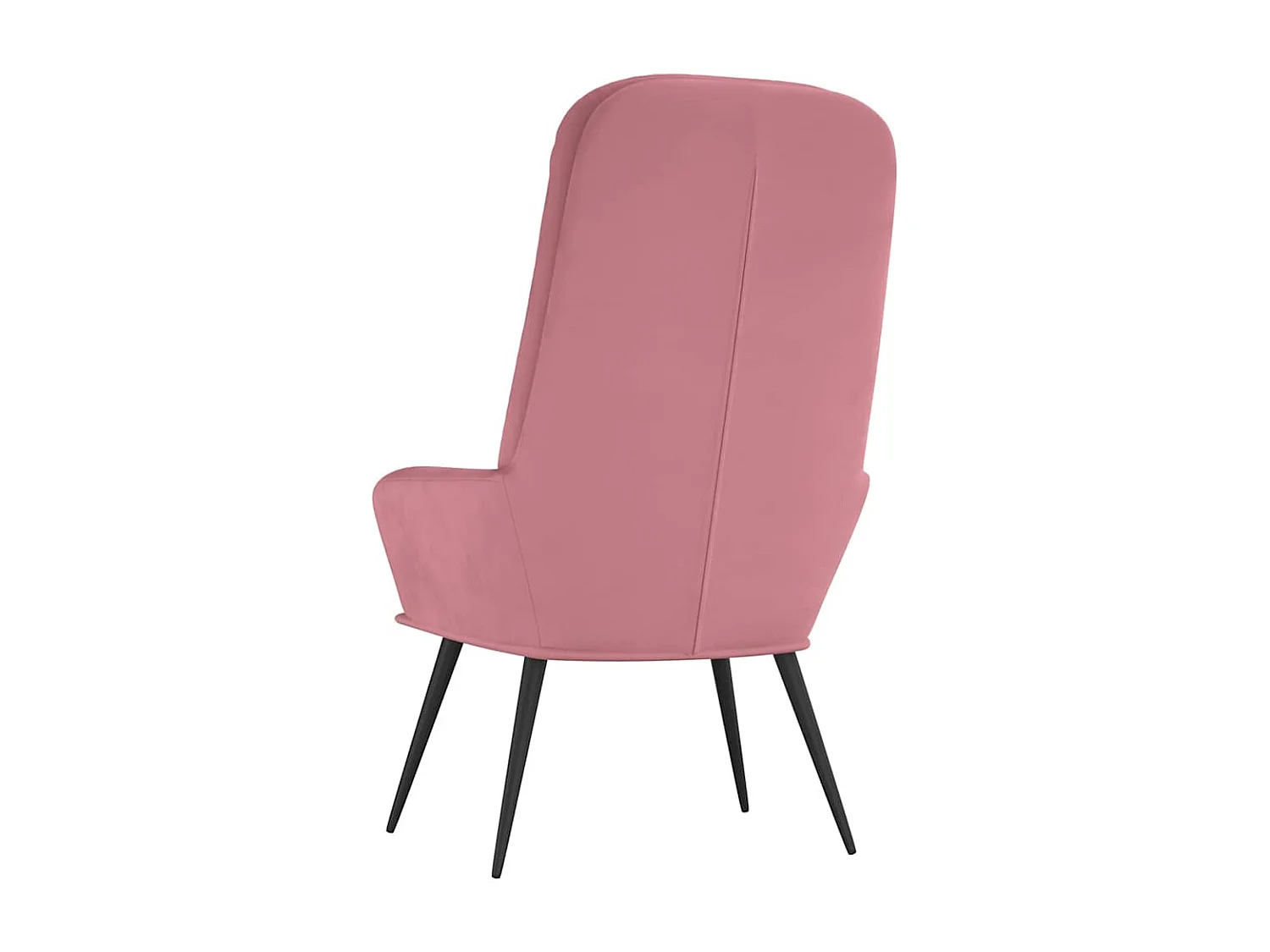 Chaise de relaxation Rose Velours