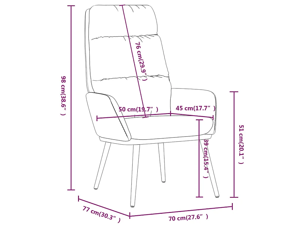Relaxsessel Hellgrau Stoff
